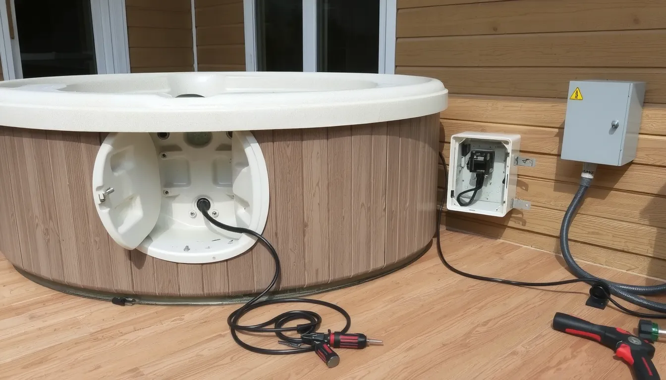 comment brancher un spa extérieur