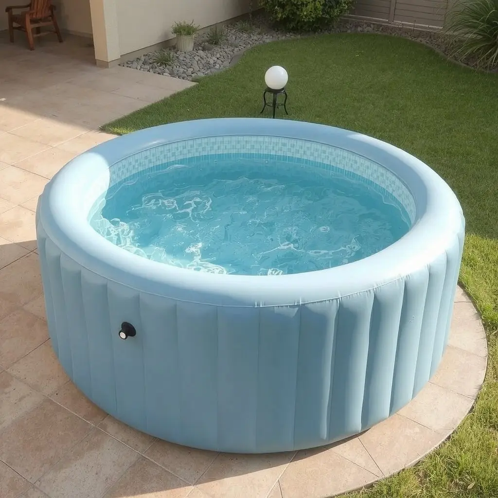 Spa Intex gonflé et rempli
