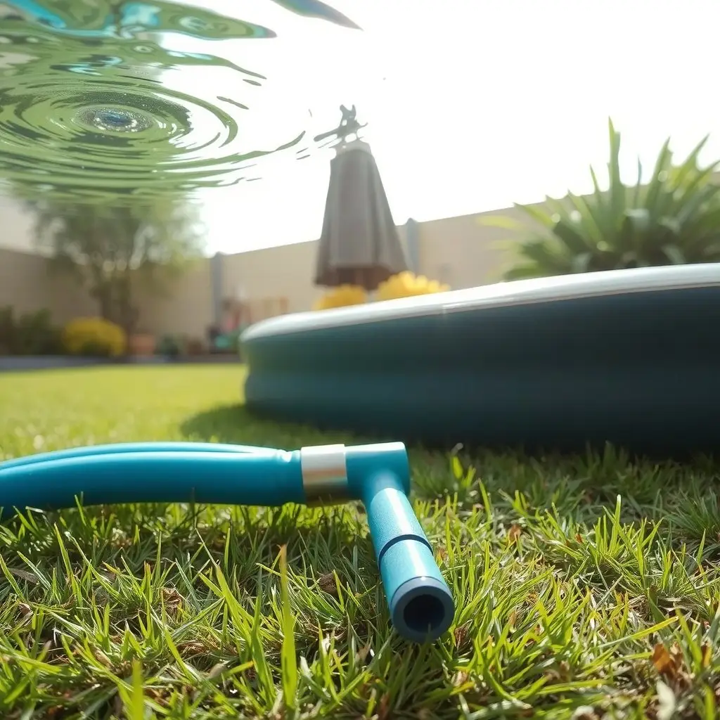Spa Intex branché au tuyau