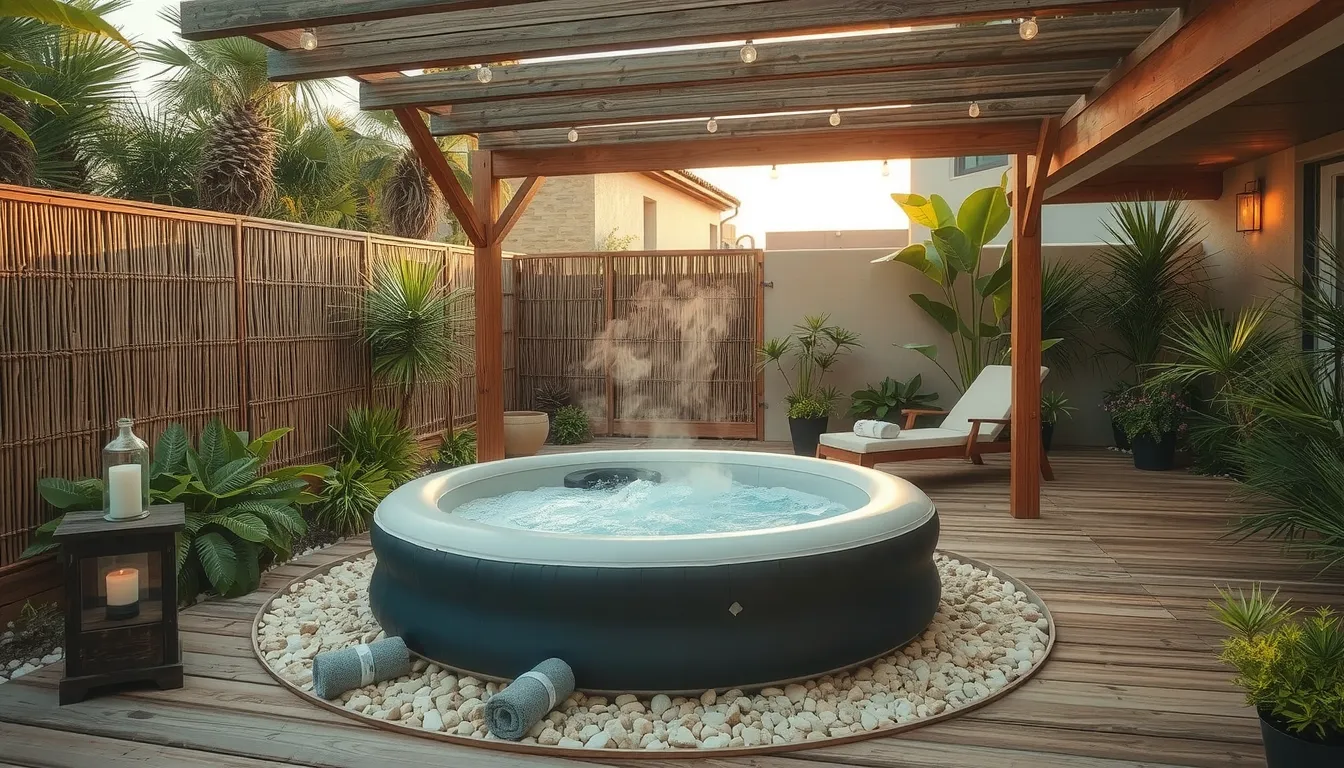 idee amenagement coin spa exterieur