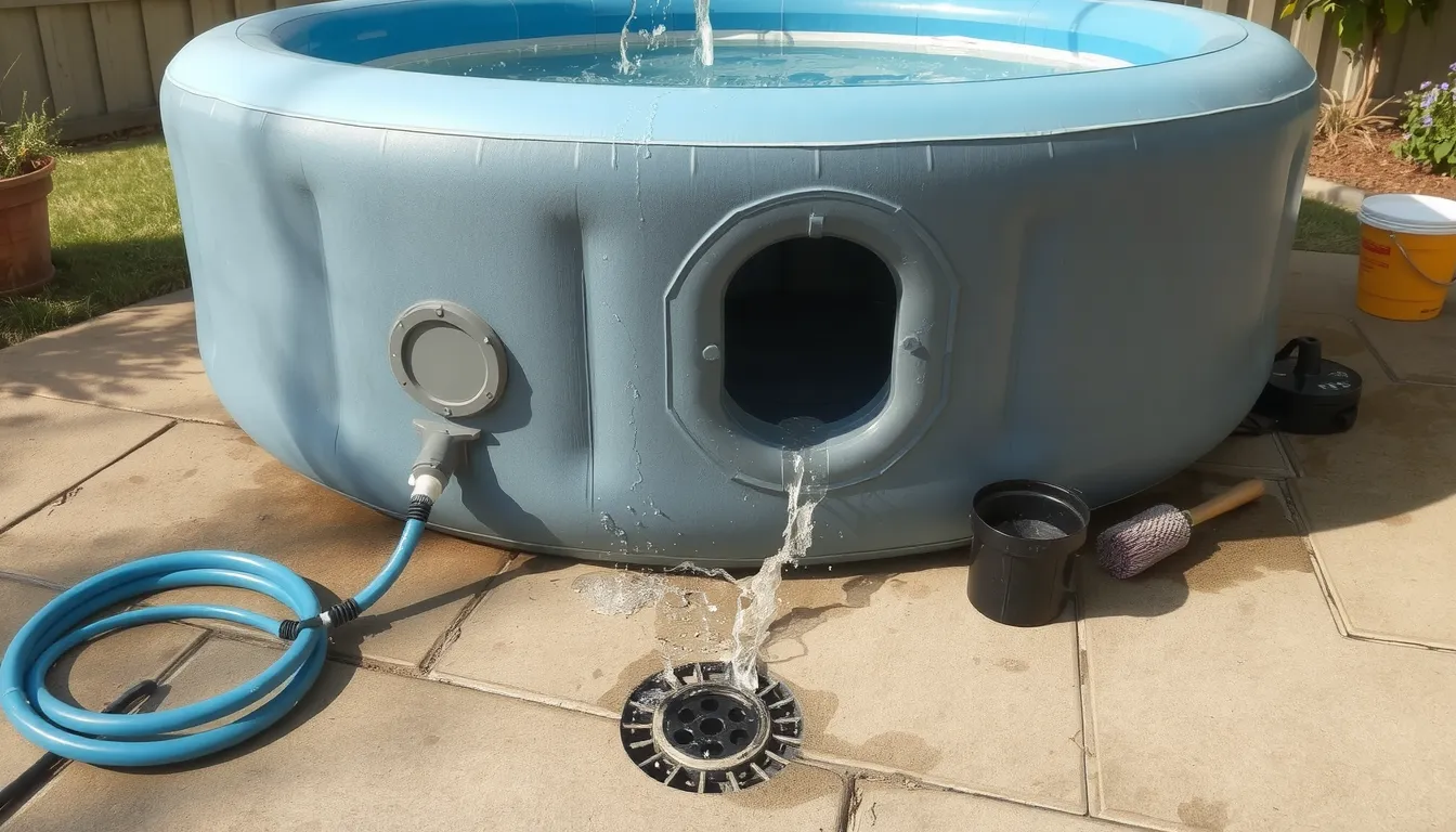 vider un spa intex